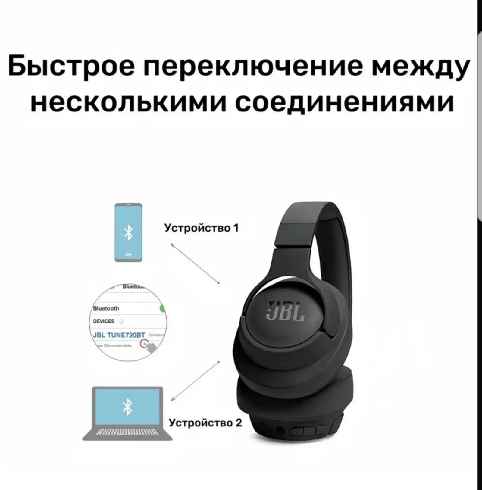Беспроводные наушники JBL Tune 720BT Black