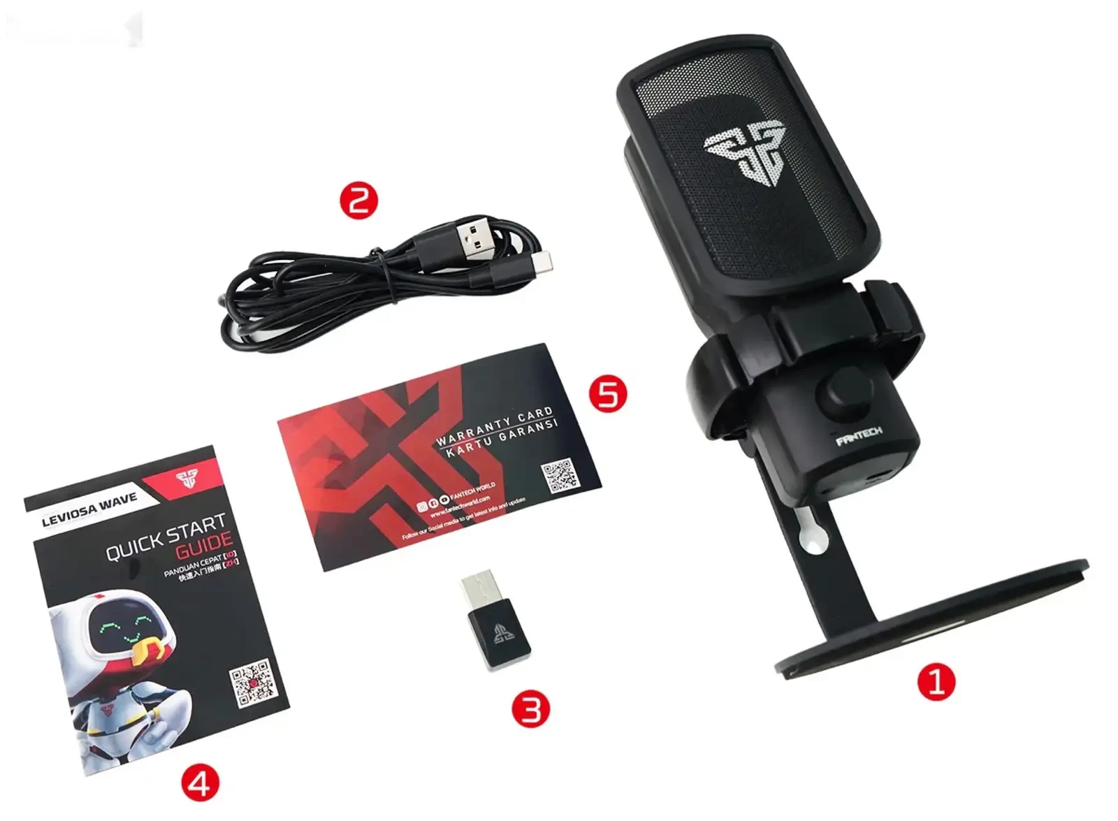 Микрофон Fantech Leviosa Wave WMCX01 — фото 2