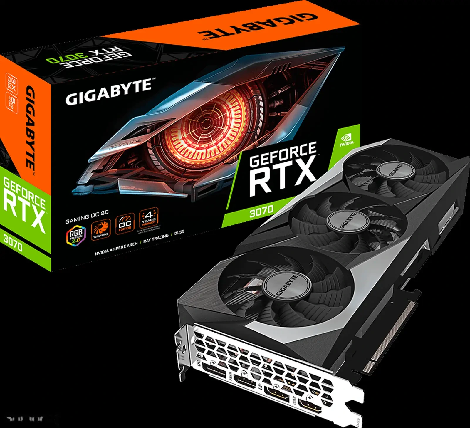 Видеокарта Gigabyte RTX 3070 8GB 256bit