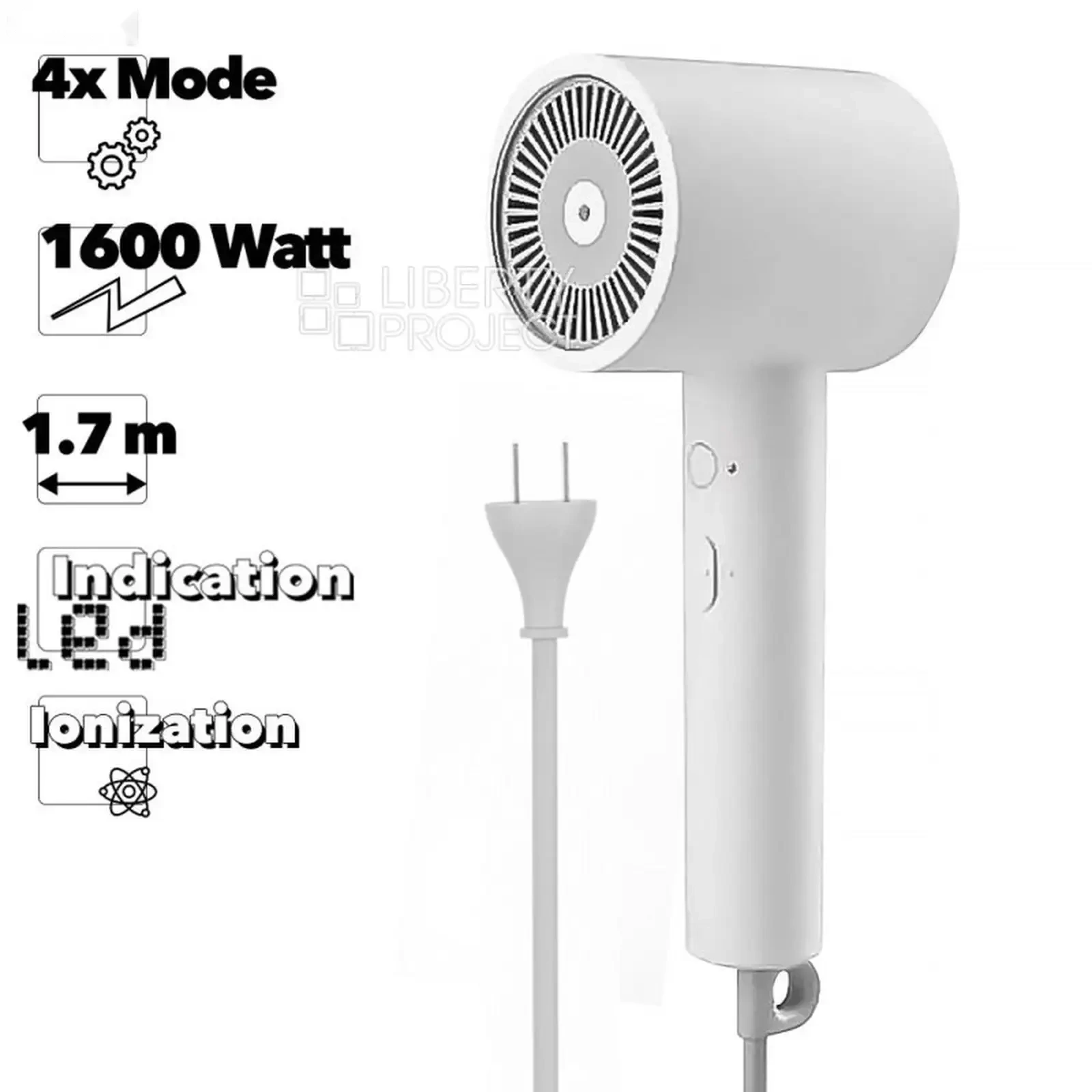 Фен Mi Lonic Hair Dryer H300 CMj02ZHM белый — фото 2