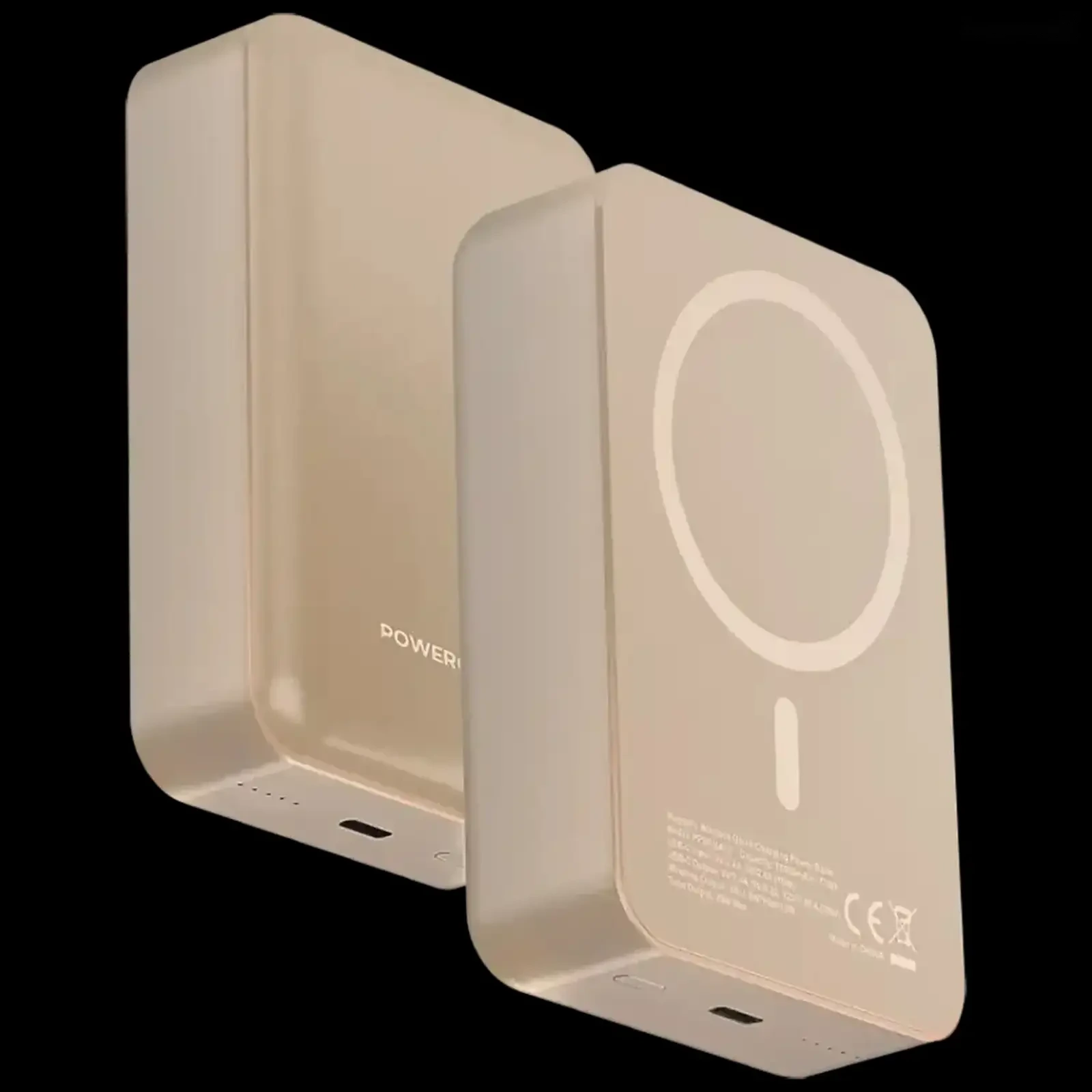 Внешний аккумулятор Powerology 20000 mAh 20W PD & 15W Magsafe Desert Titanium — фото 2