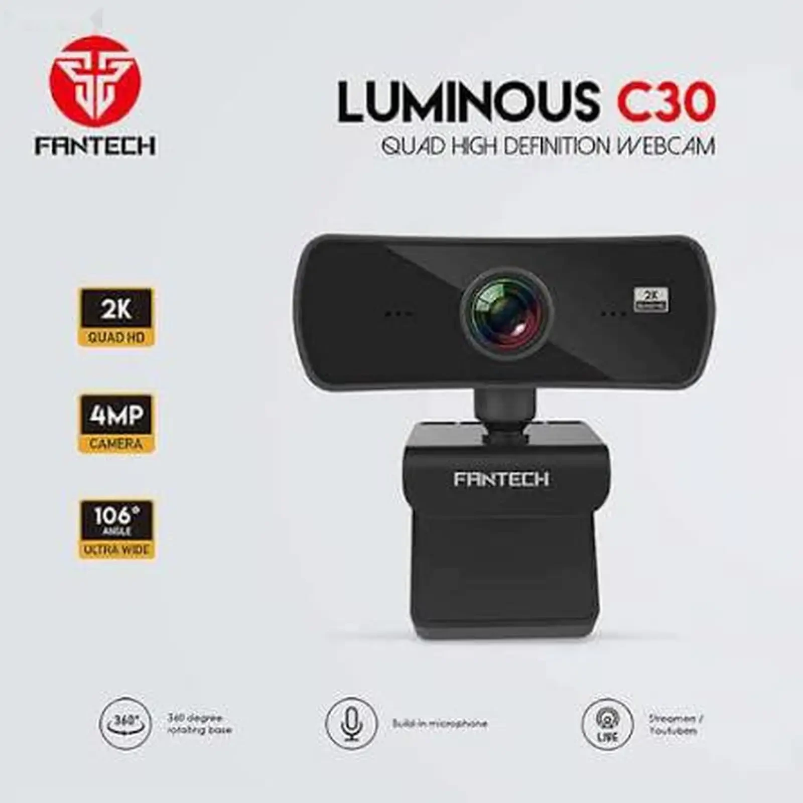 Веб-камера Fantech Luminous C30 2K — фото 2