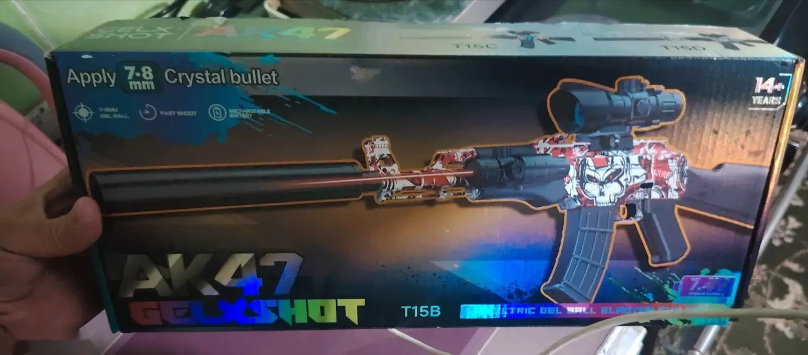 Игрушечного автомата AK47 Gelshot T15B, предназначенного для активного отдыха — фото 3