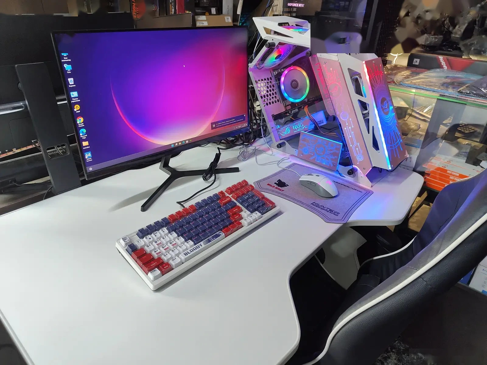Игровой Персональный Компьютер Asus ROg White Core i5 VGA 6GB для CS-GO2