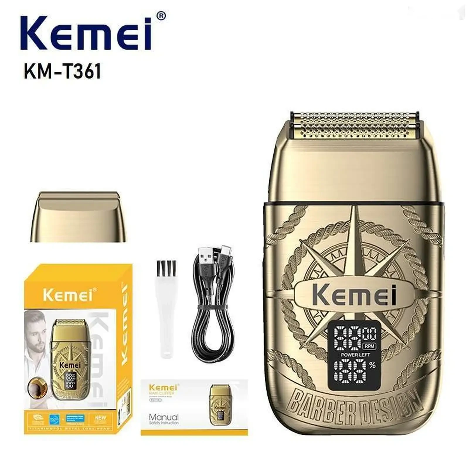 Электробритва Kemei KM-T361 — фото 2
