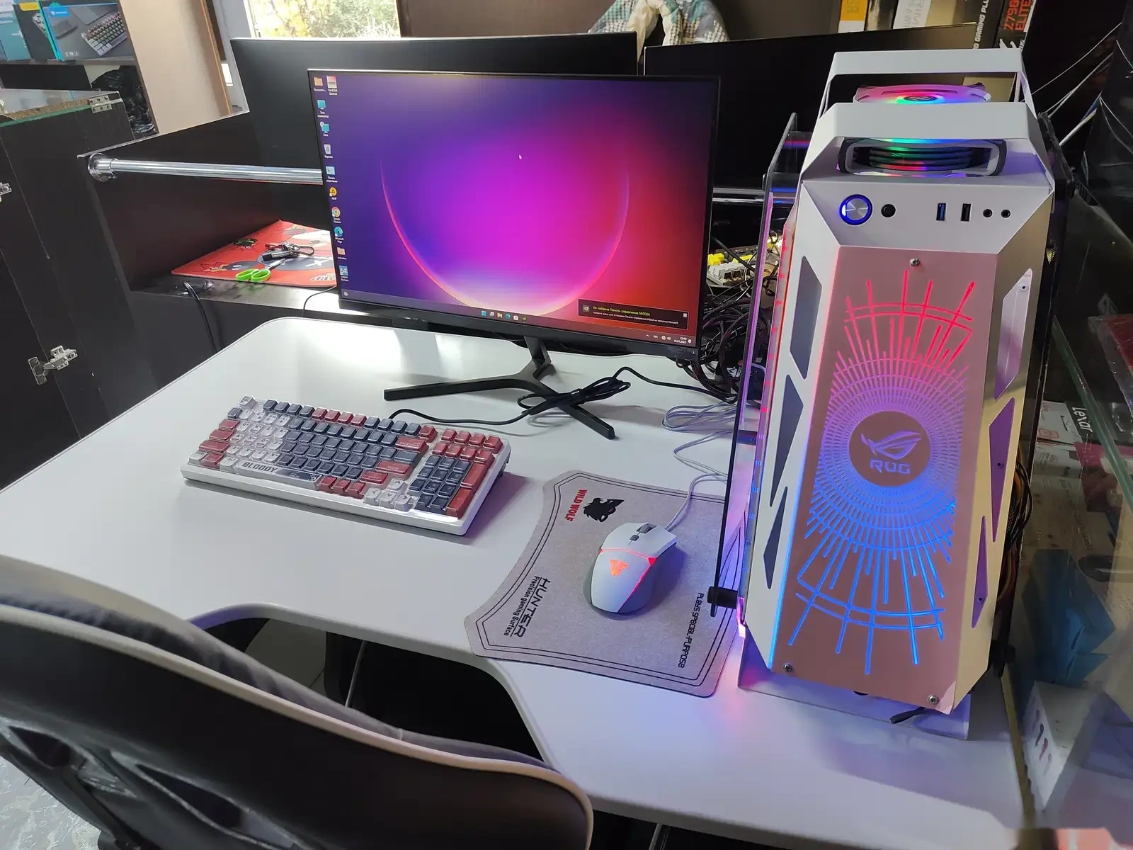 Игровой Персональный Компьютер Asus ROg White Core i5 VGA 6GB для CS-GO2 — фото 2