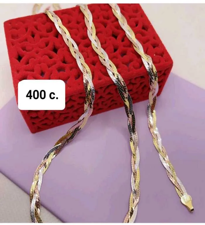 Цепочка с браслетом из серебра