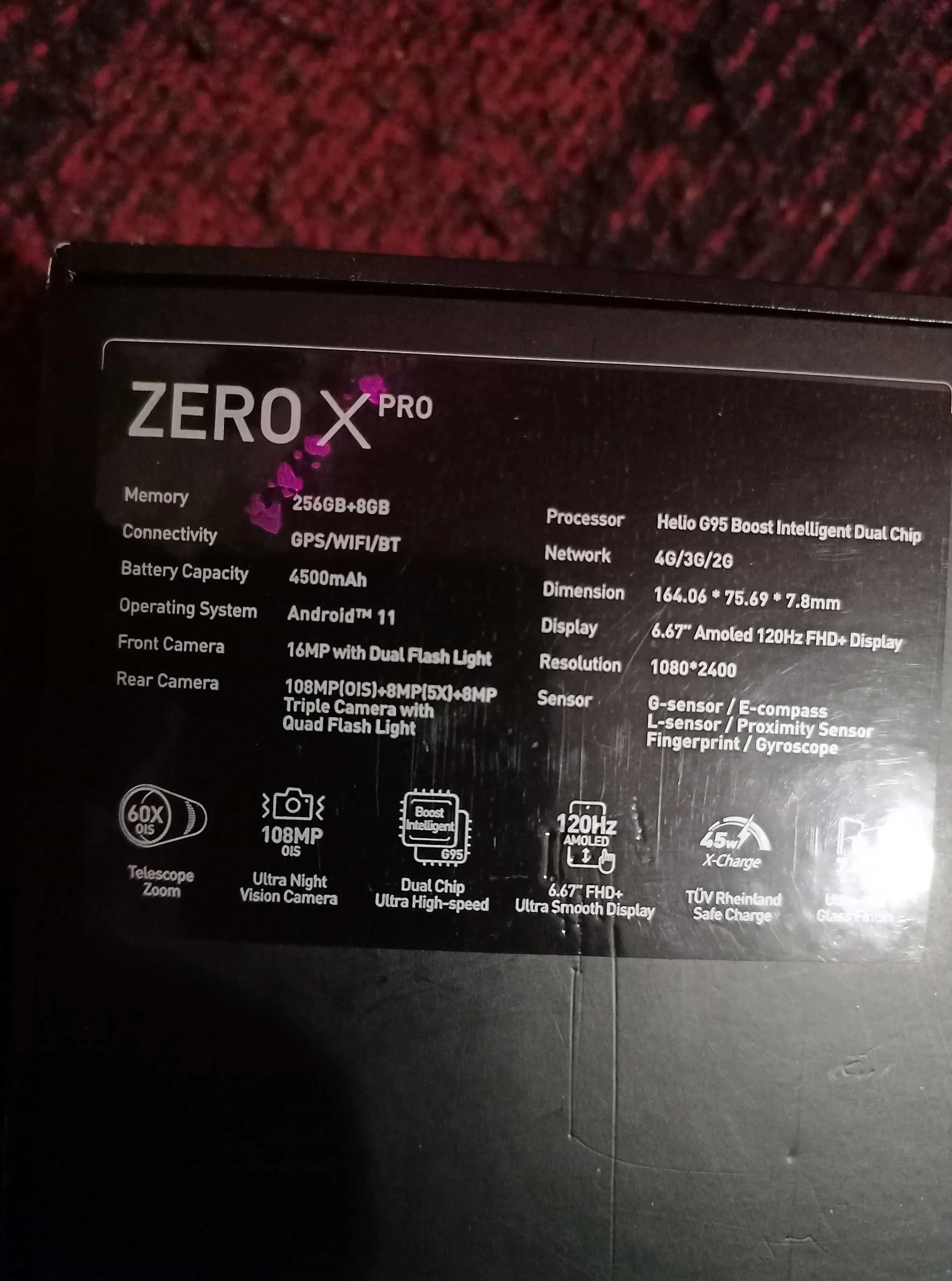 Infinix Zero x pro 256 gb