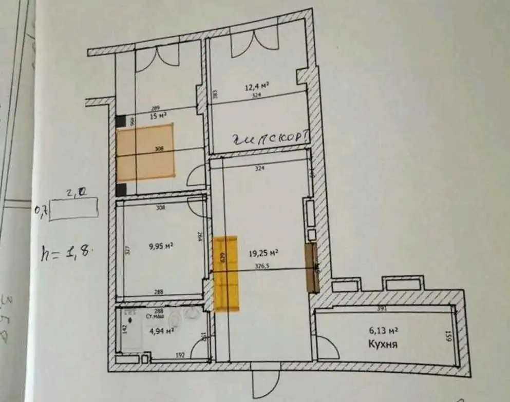 2-к квартира, 13 этаж, 87 м², Шохмансур