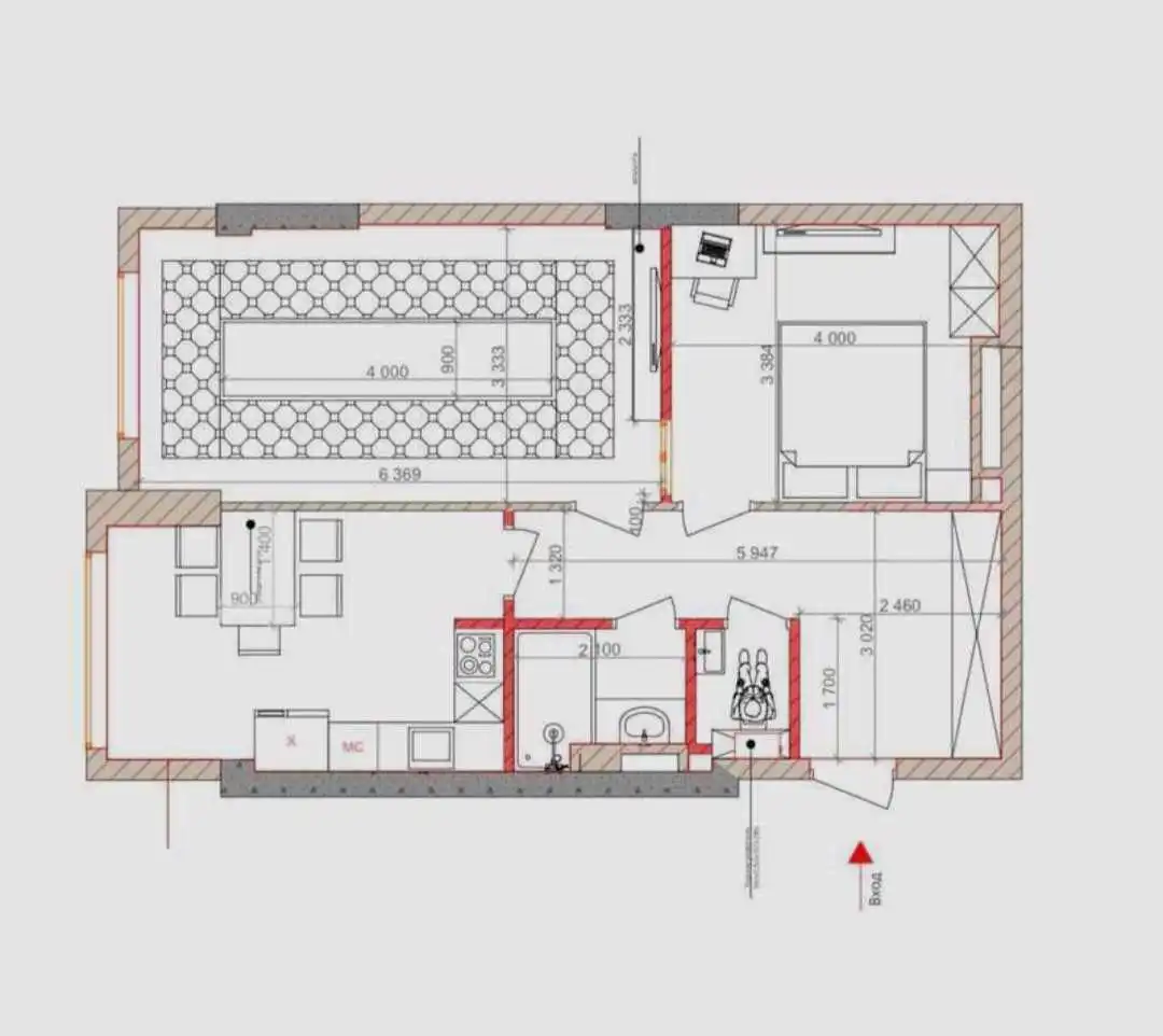 2-к квартира, 15 этаж, 65 м², Сино