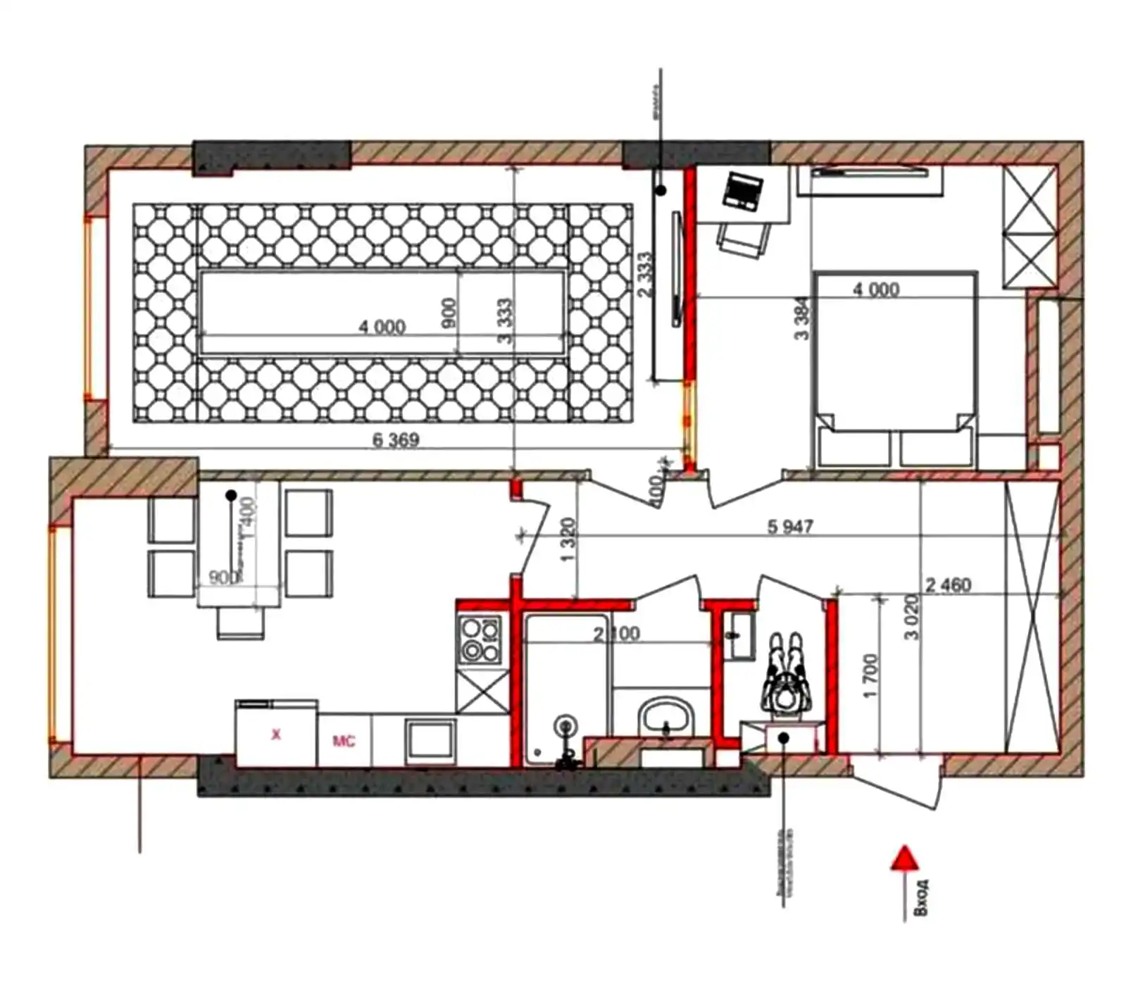 2-к квартира, 15 этаж, 65 м², Сино