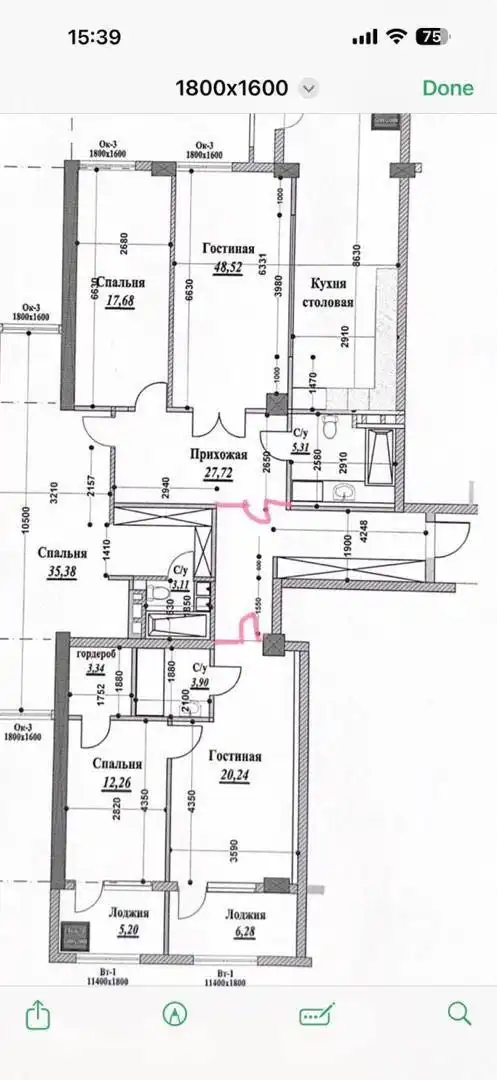 5-к квартира, 8 этаж, 190 м², дом печат