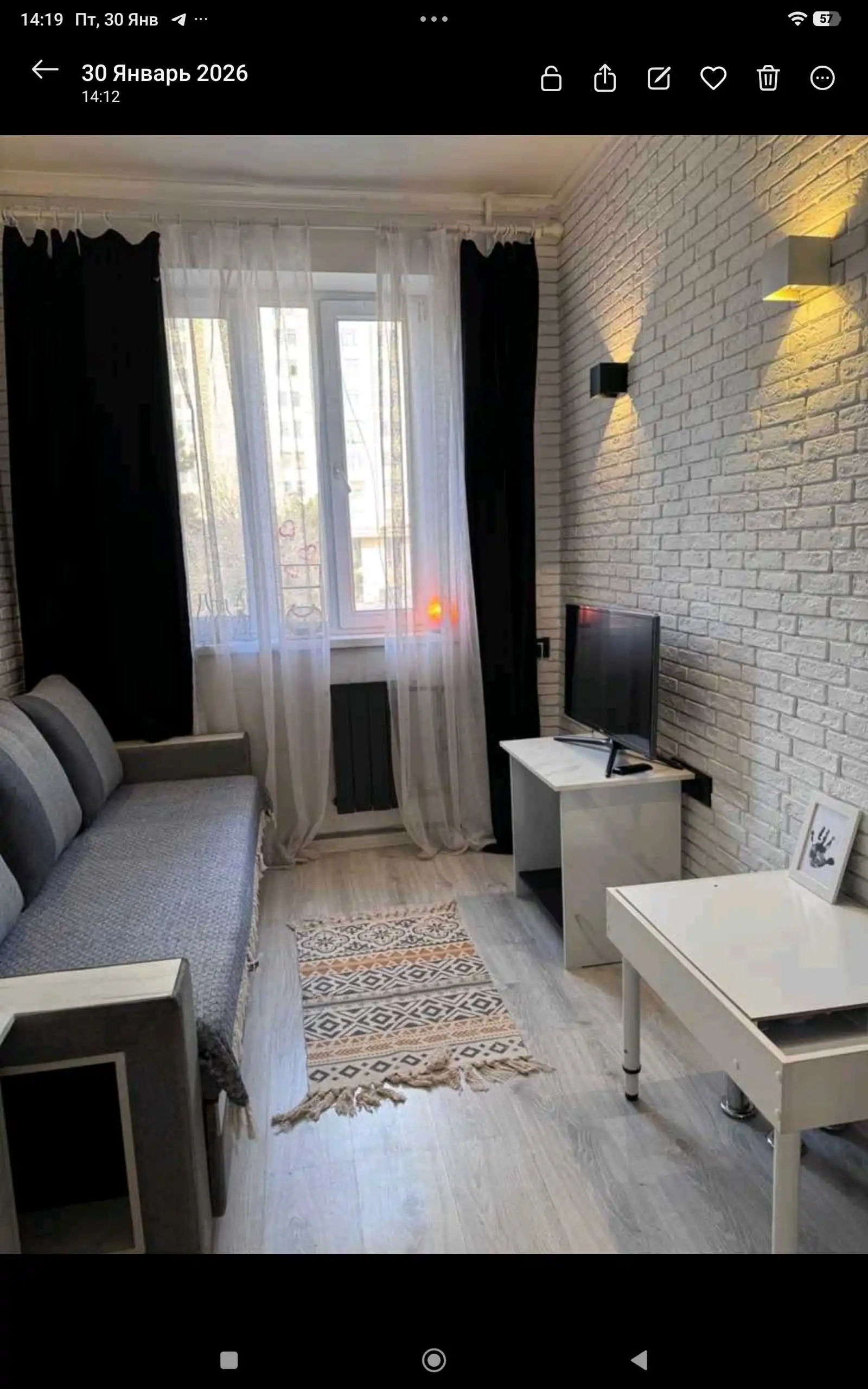 2-к квартира, 3 этаж, 49 м², Фирдавси