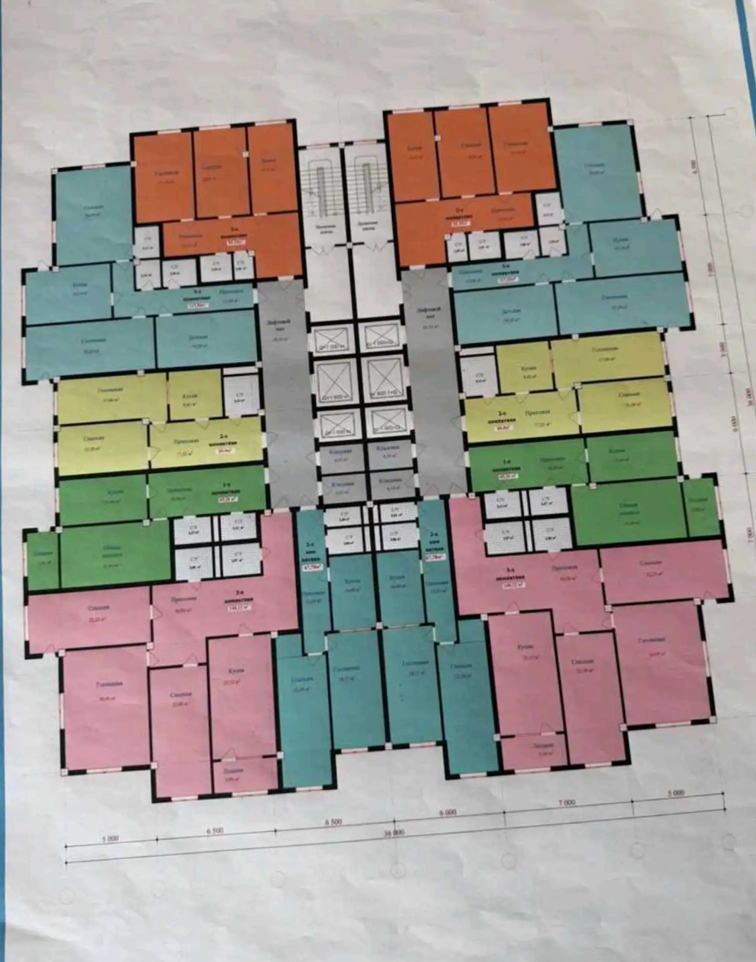 2-к квартира, 11 этаж, 85 м², Сино