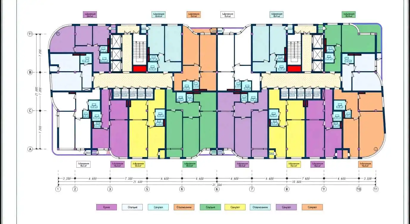3-к квартира, 14 этаж, 107 м², И.Сомони