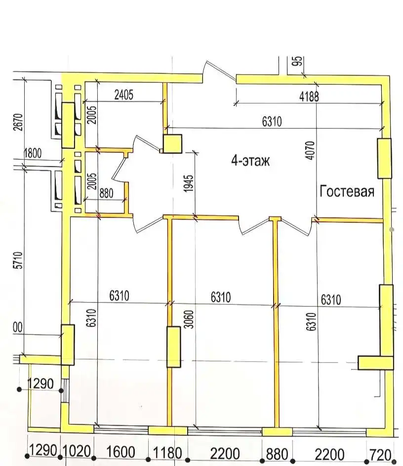 2-к квартира, 4 этаж, 91 м², И.Сомони