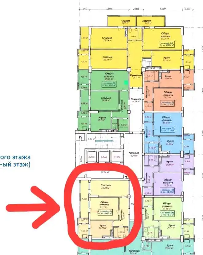 2-к квартира, 15 этаж, 76 м², Шохмансур