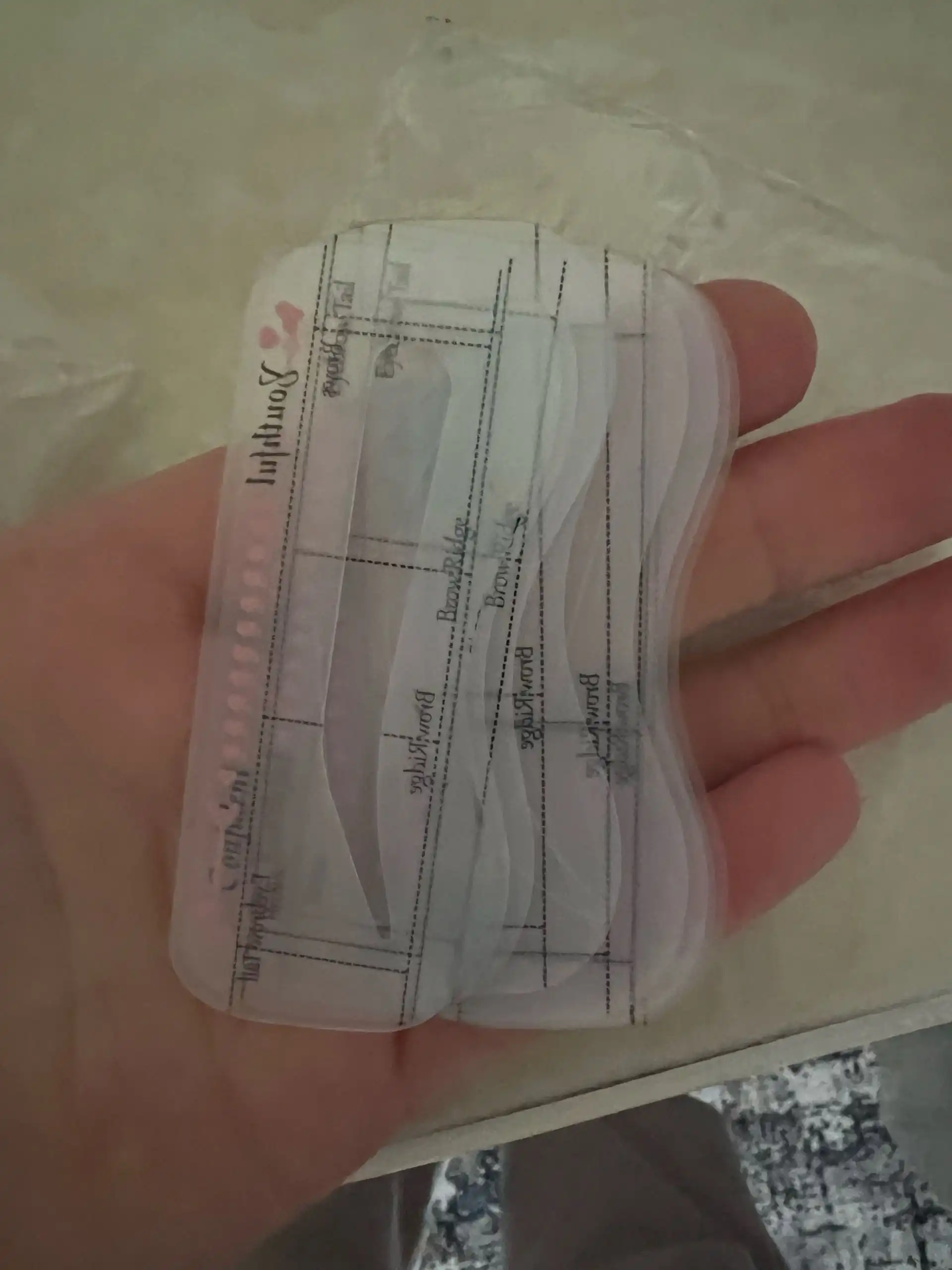 трафарет для бровей