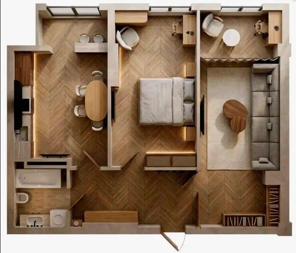 2-к квартира, 11 этаж, 69 м², Шохмансур