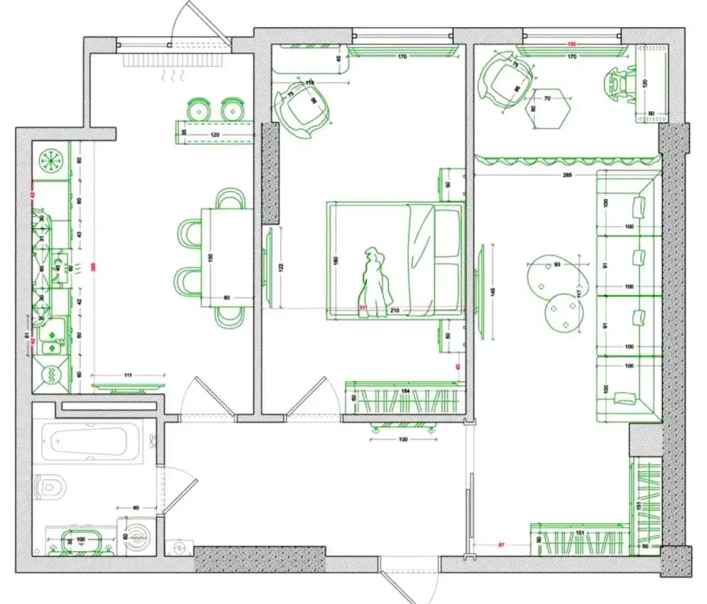 2-к квартира, 11 этаж, 69 м², Шохмансур