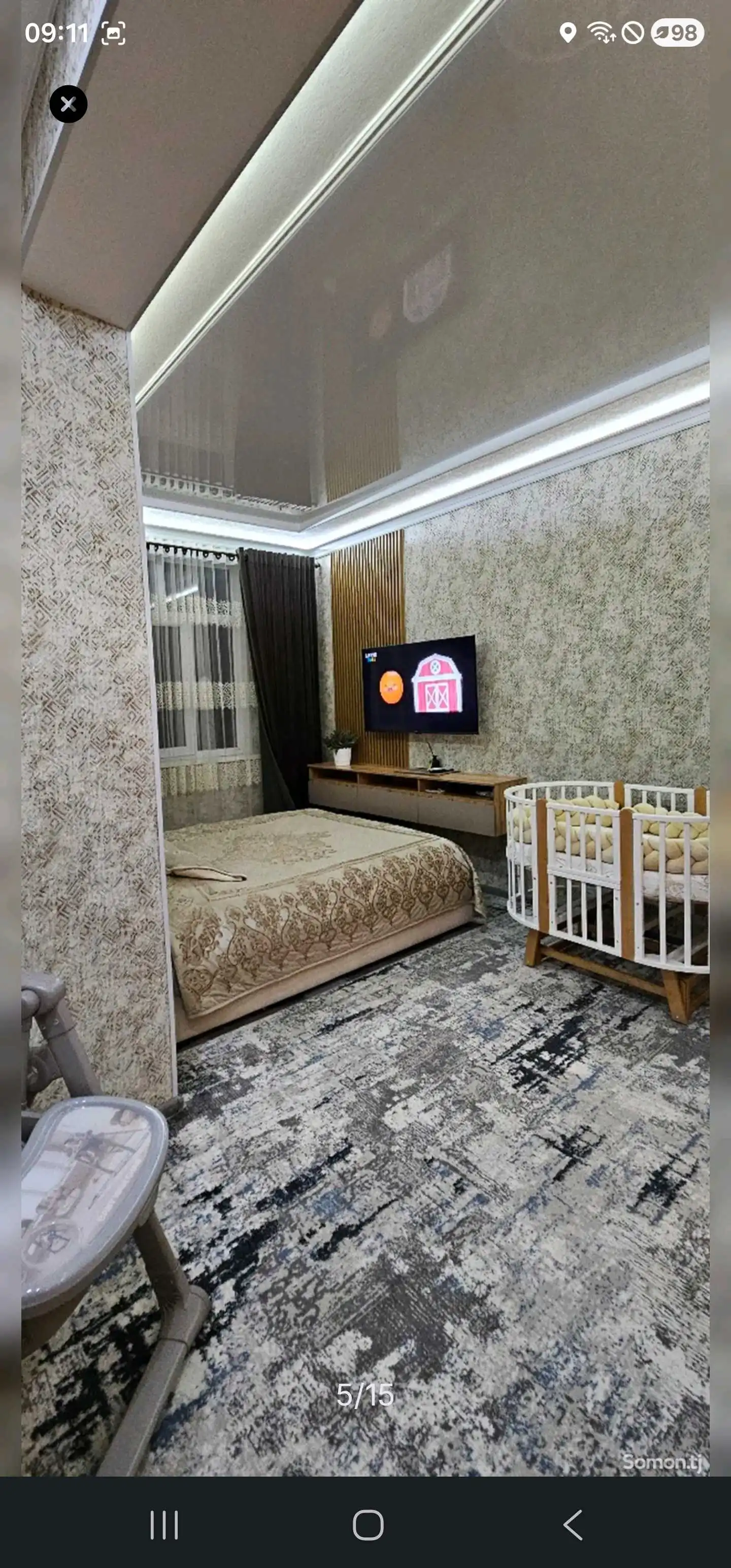 2-к квартира, 8 этаж, 72 м², универмаг камоли хучанди