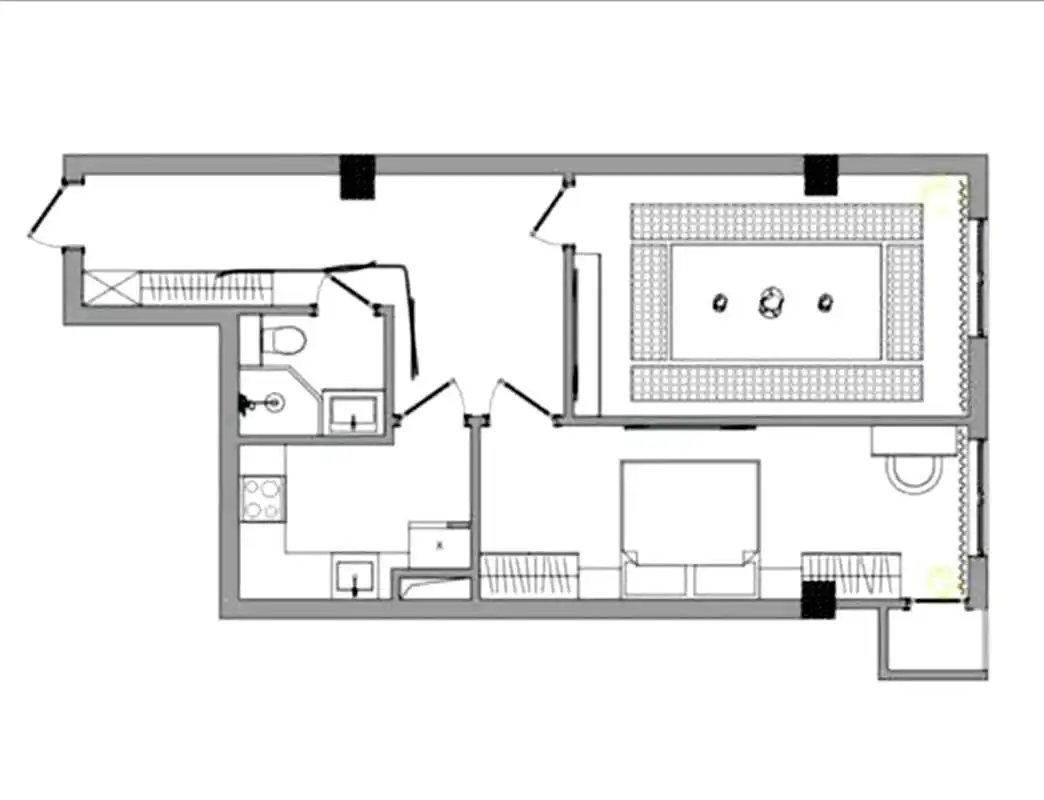 2-к квартира, 5 этаж, 56 м², Сино