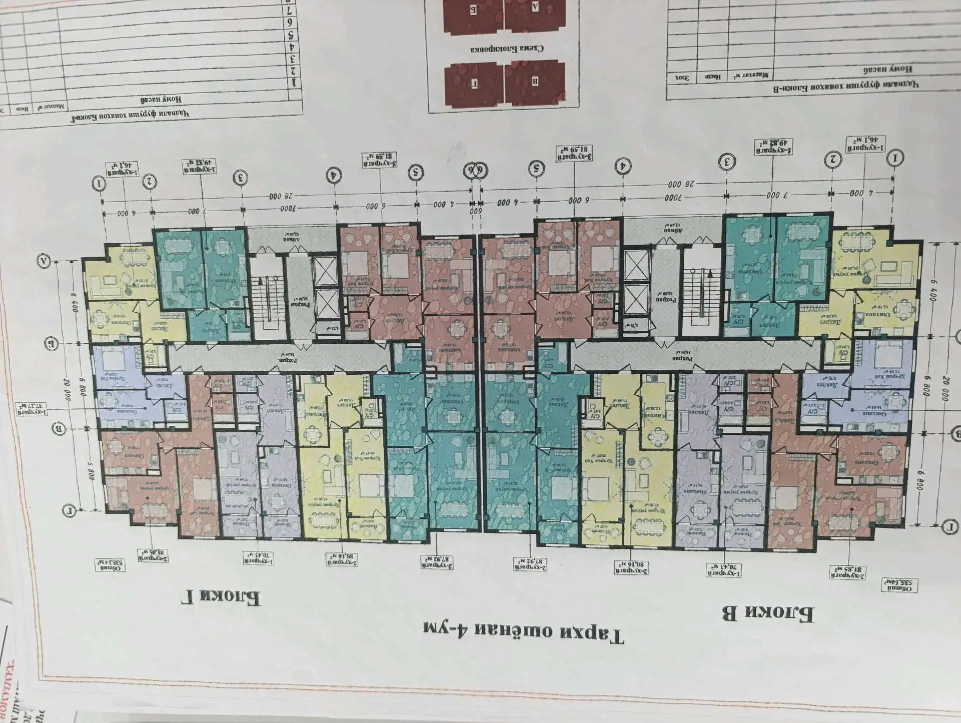 1-к квартира, 3 этаж, 46 м², rudaki