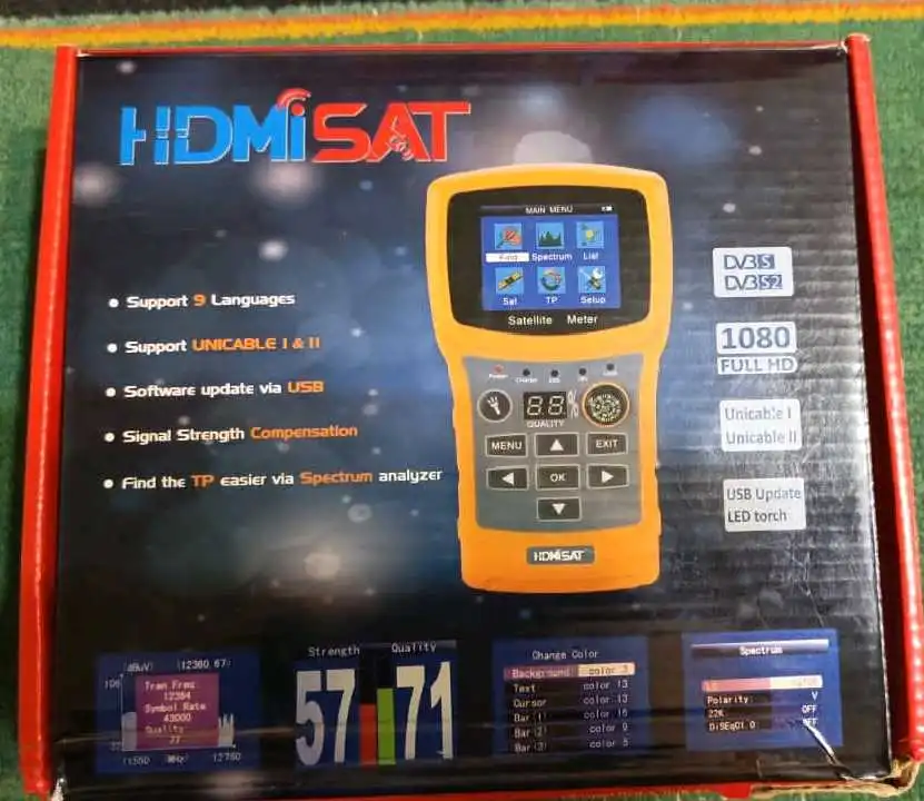 прибор по настройке спутниковых антенн HDMI sat