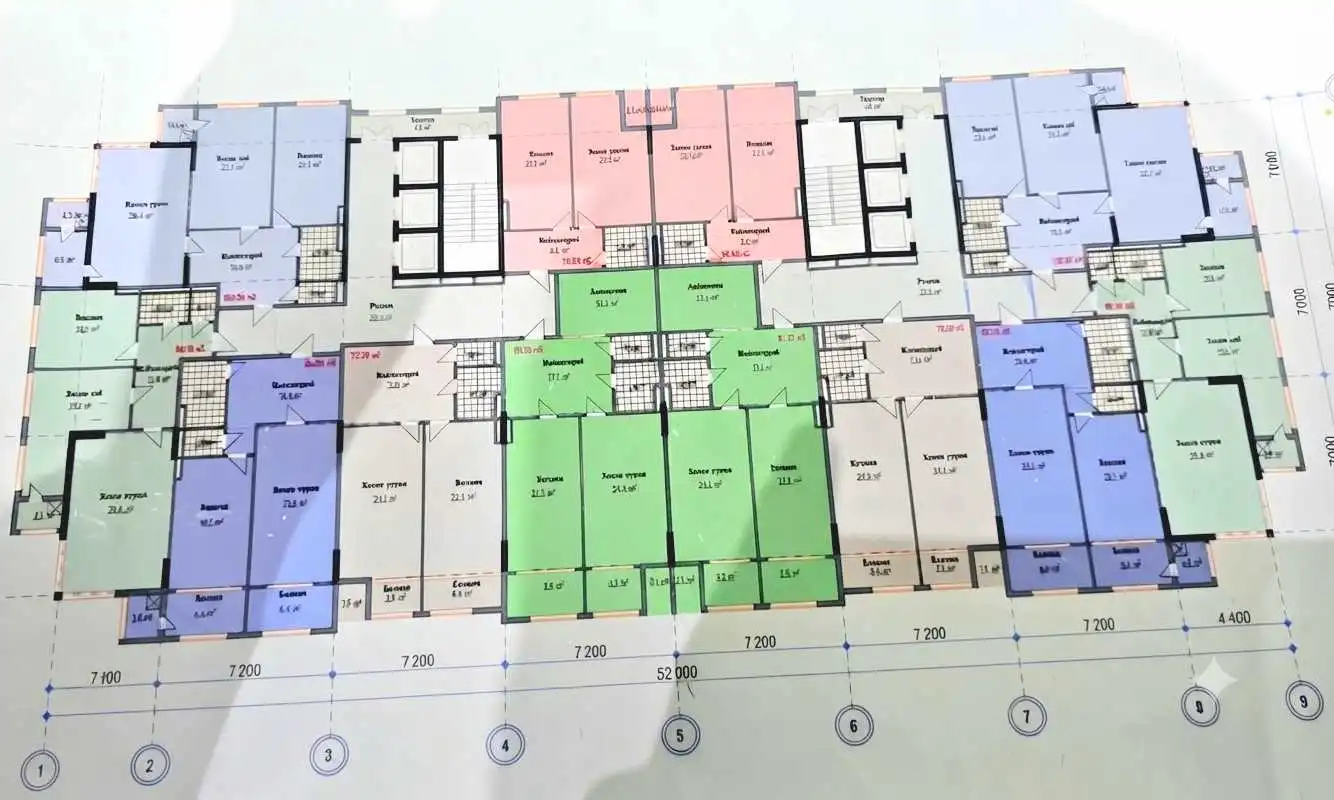 2-к квартира, 9 этаж, 97 м², Сино