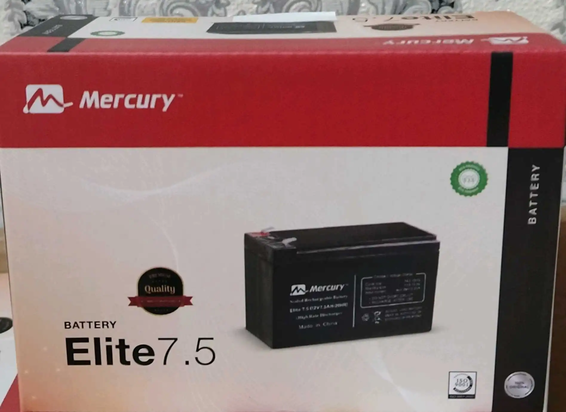 Аккумулятор 12V 7.5Ah Mercury для ИБП и