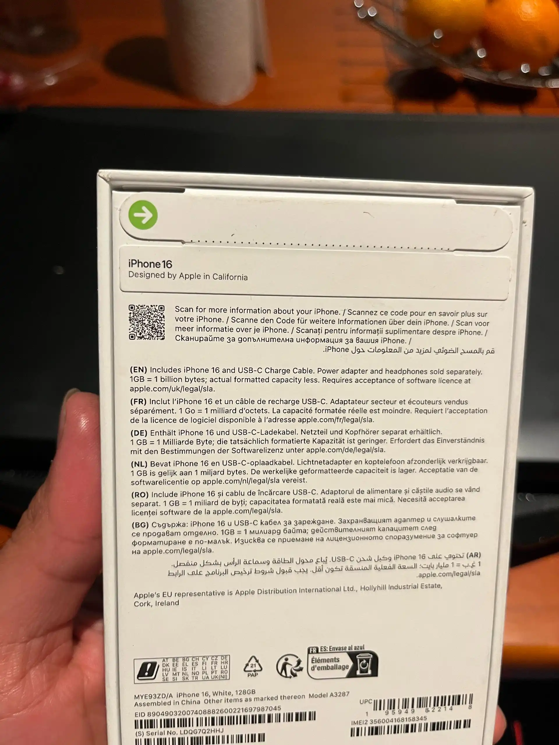 Apple IPhone 16 128 gb