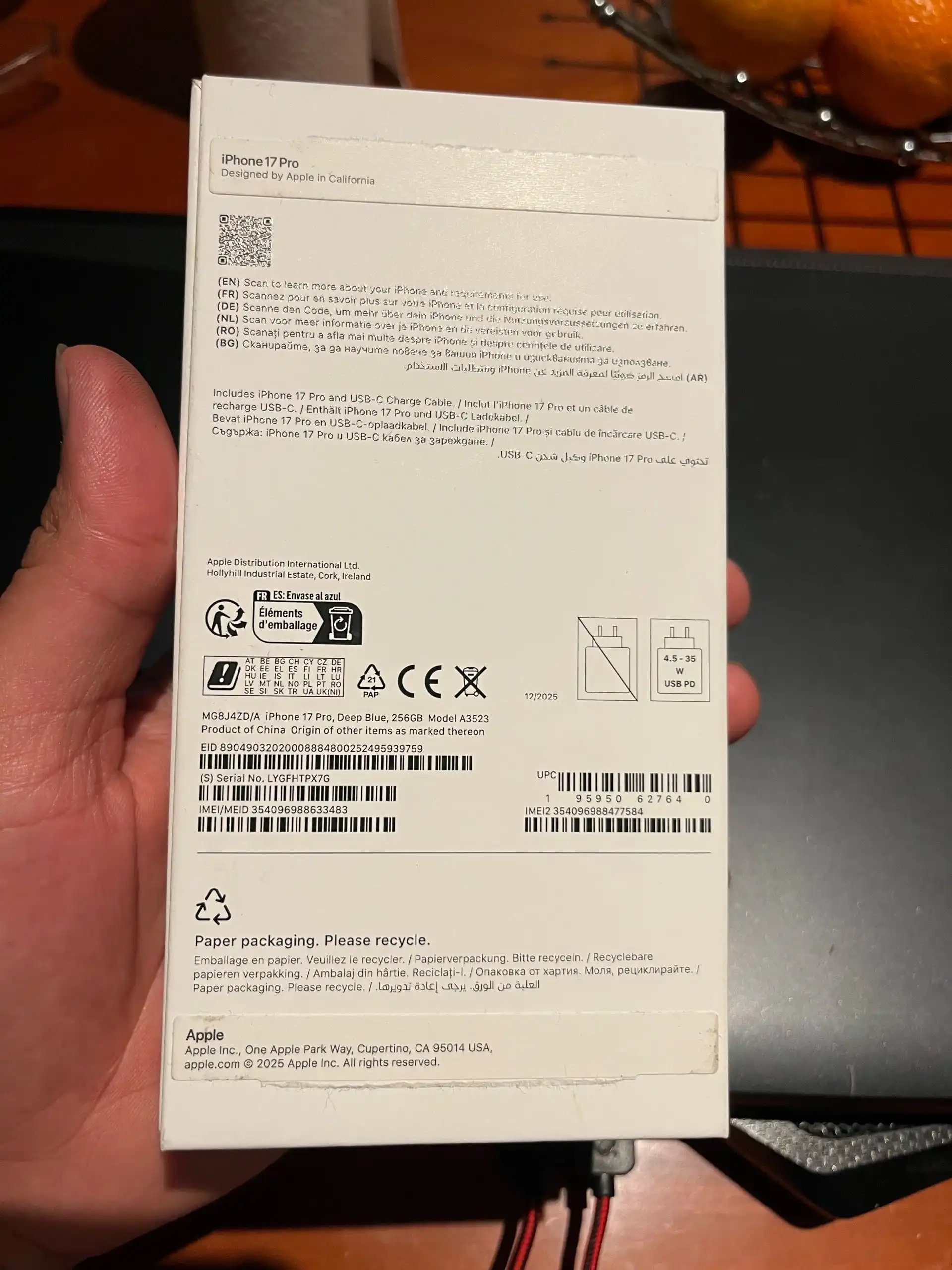 Apple IPhone 17 Pro 256 gb