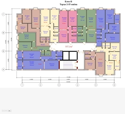 2-комн. квартира, 8 этаж, 61 м², Рудаки