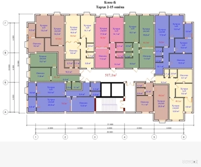 1-комн. квартира, 8 этаж, 41 м², Рудаки