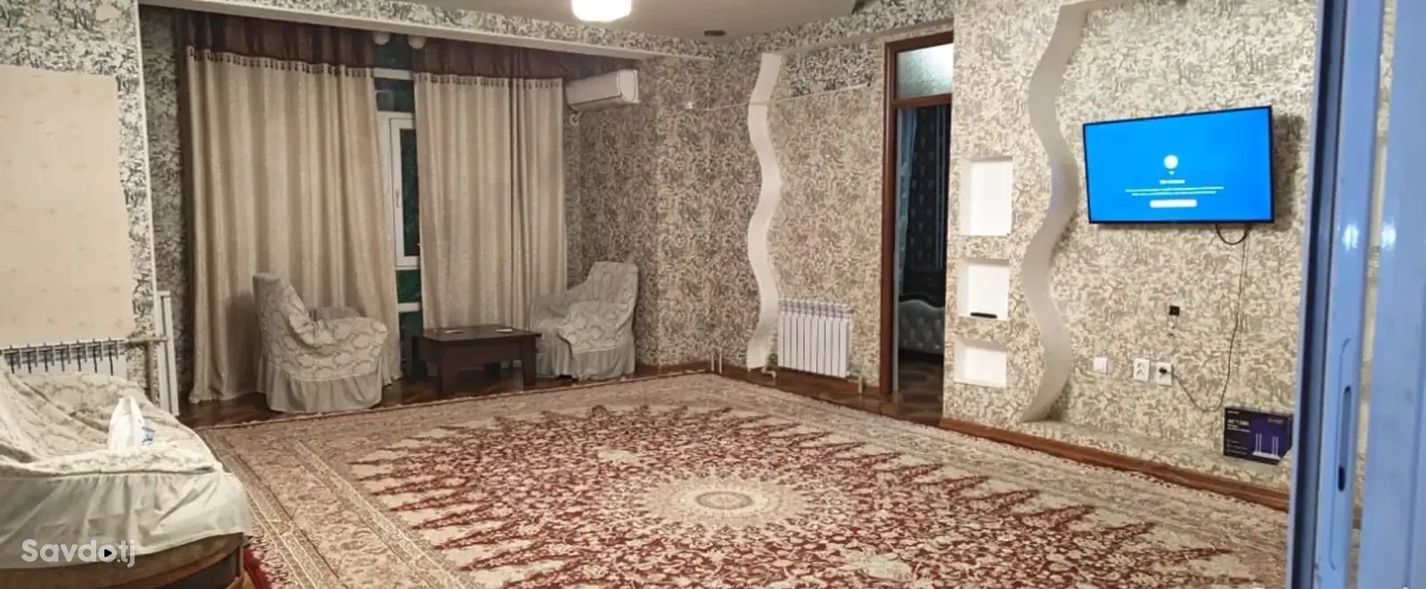 3-комн. квартира, 3 этаж, 100м², Фирдавси