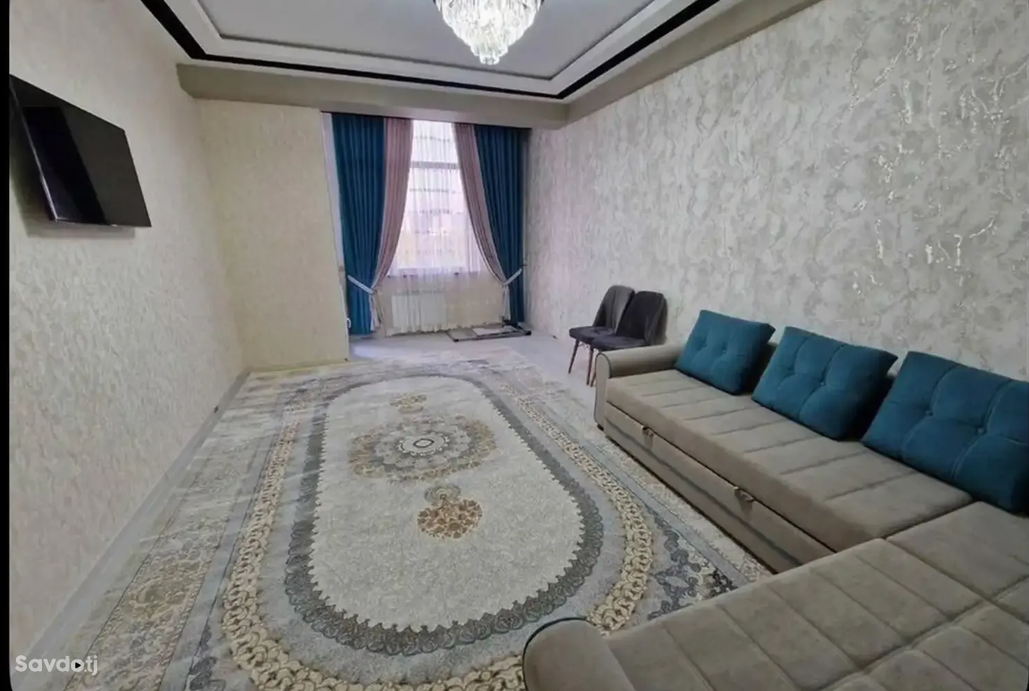 2-комн. квартира, 8 этаж, 70м², Сомони