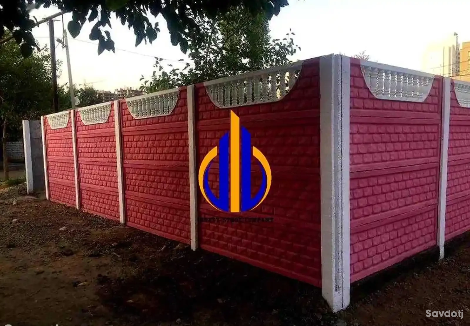 Еврозабор бетонный 2.5м