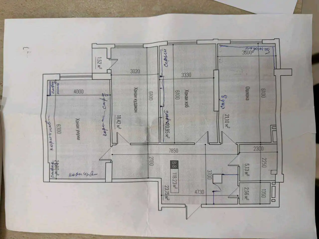 3-к квартира, 18 этаж, 117 м², И Сомони