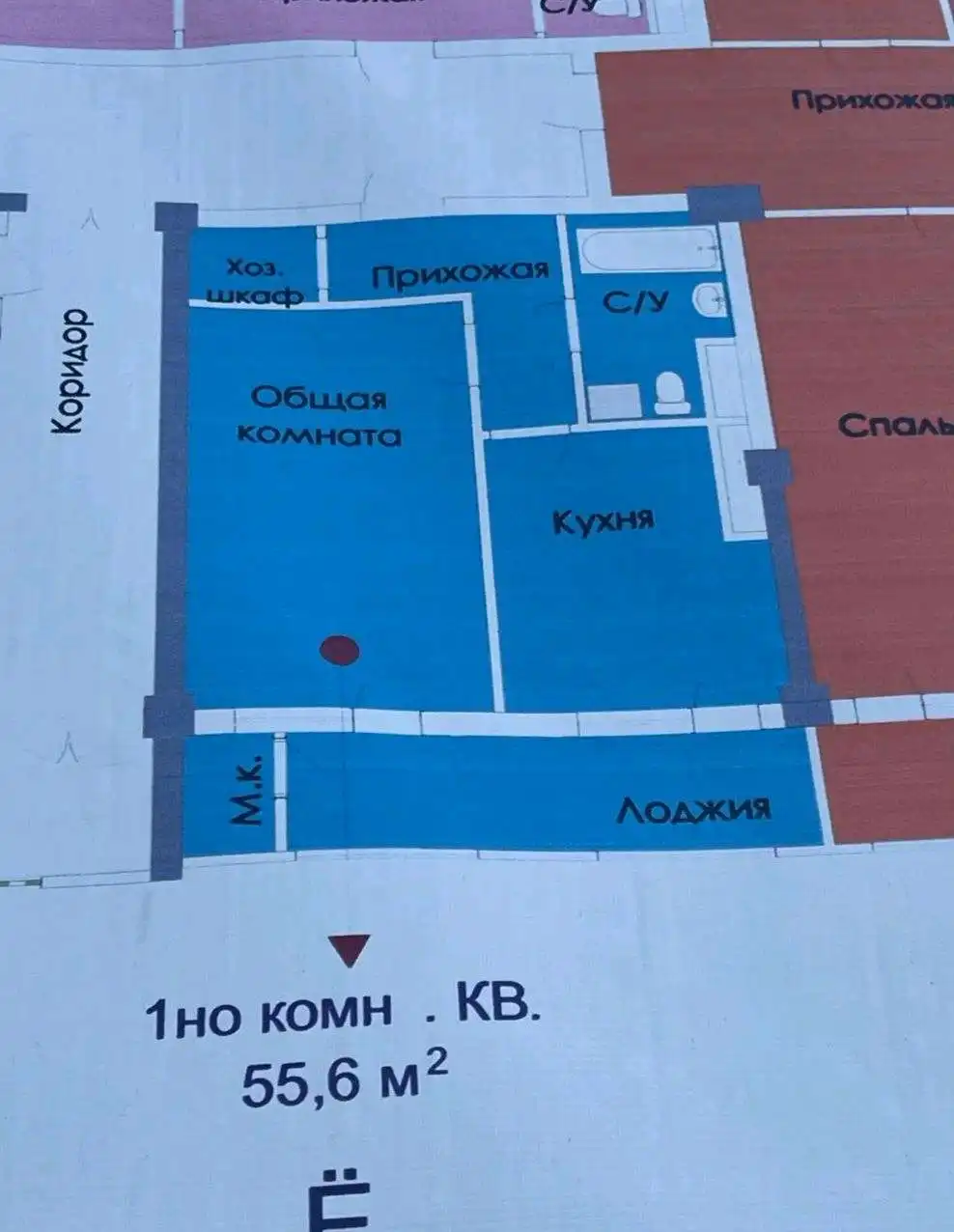 1-к квартира, 10 этаж, 57 м², Шоҳмансур 3-юм баз