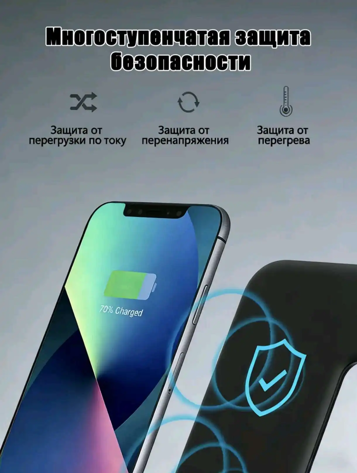 Универсальная беспроводная зарядная станция 3 в 1