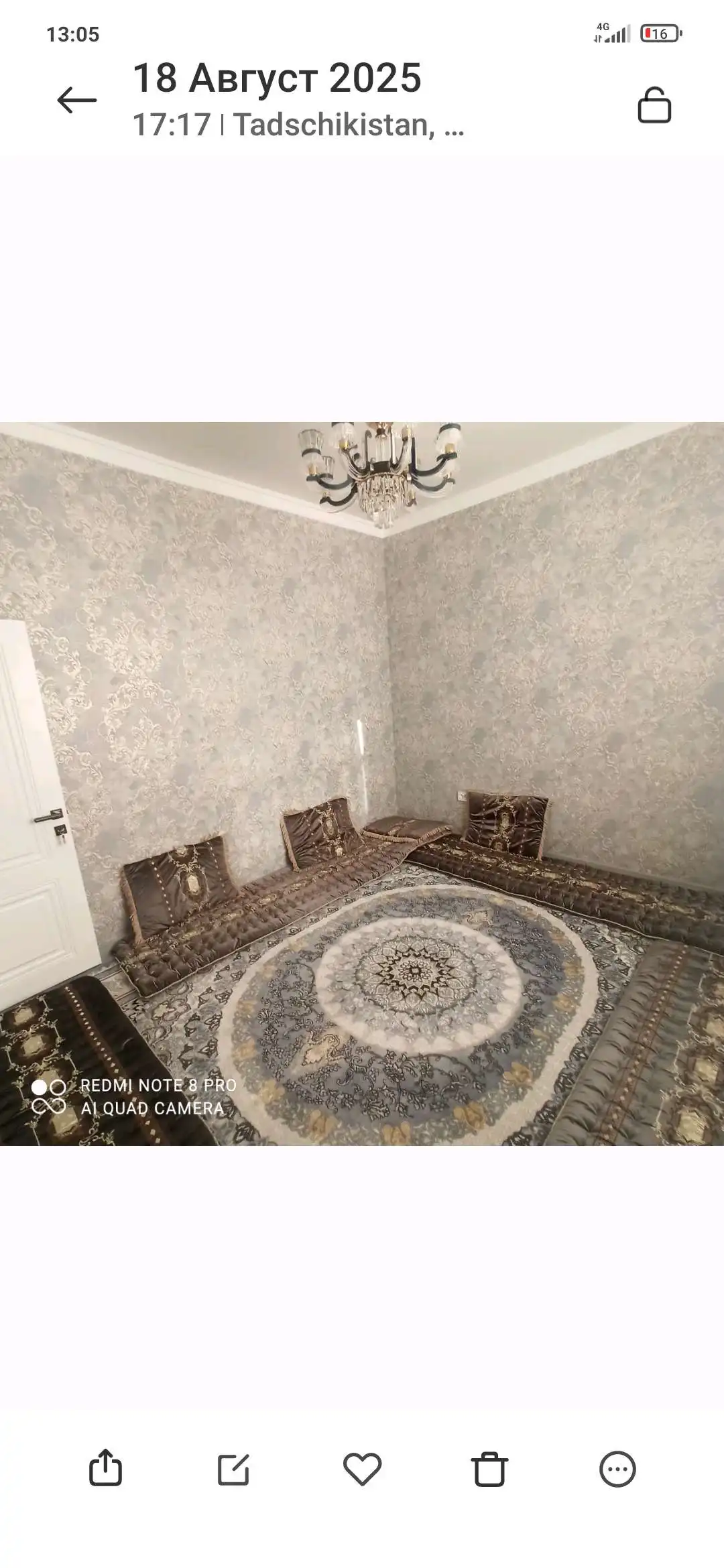 3-к квартира, 5 этаж, 60 м², исмоили сомони