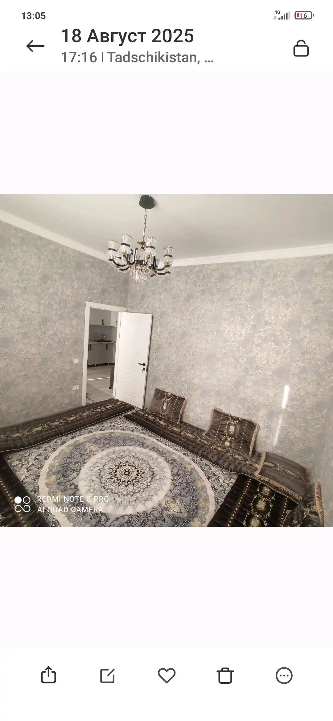 3-к квартира, 5 этаж, 60 м², исмоили сомони