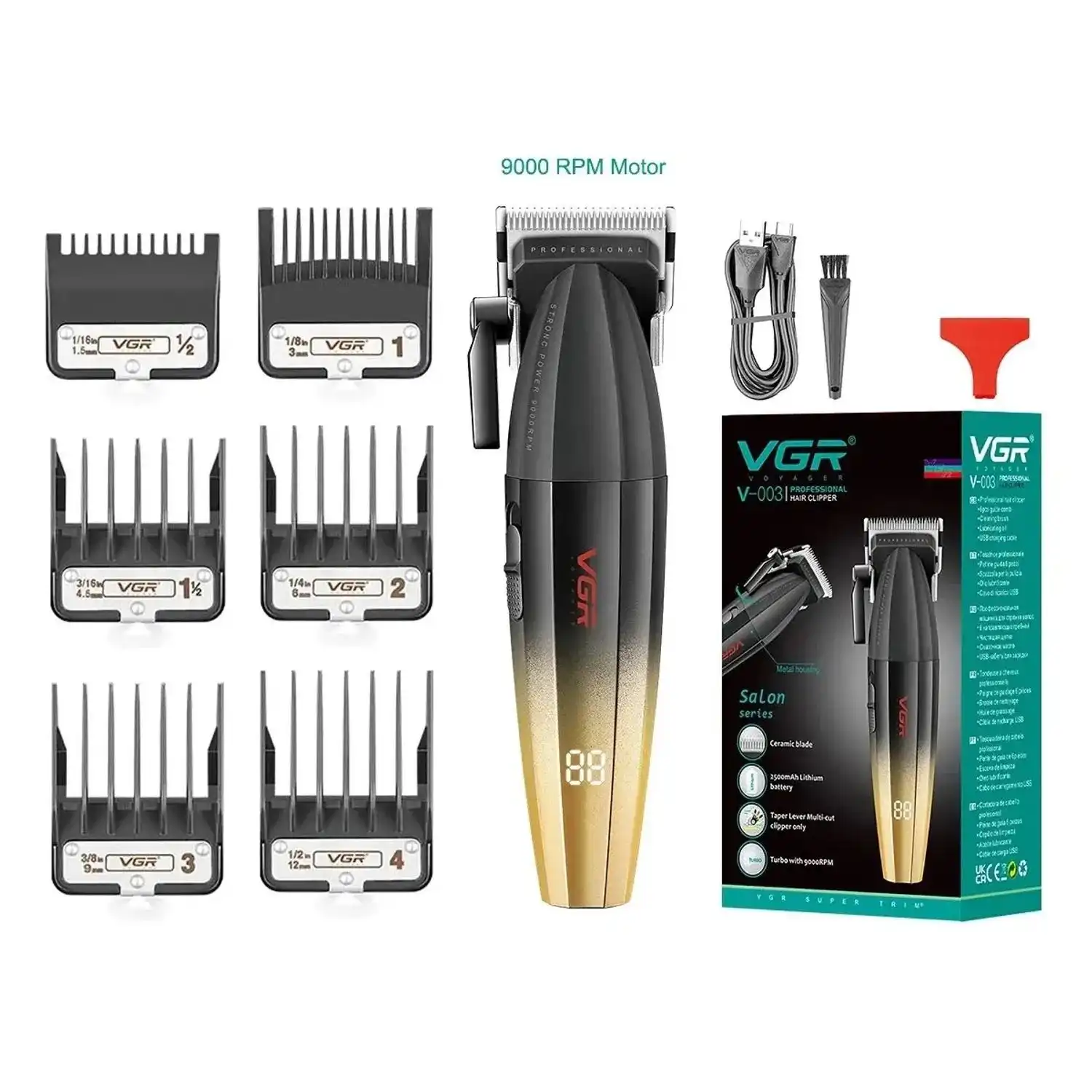 Машинка барои сартарошӣ VGR V-003 Professional 