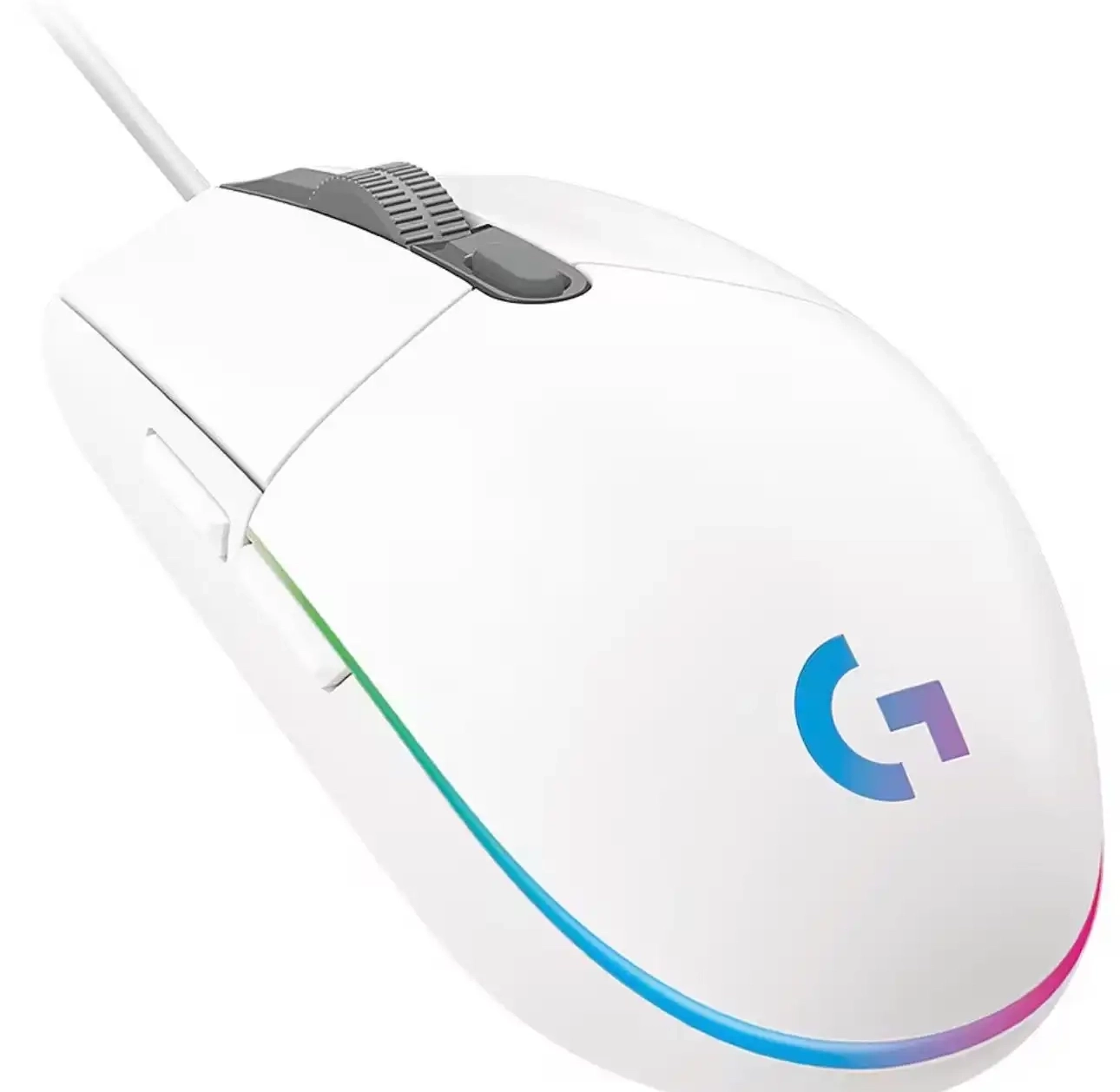 Игровая мышь Logitech G102 LightSync (белая)