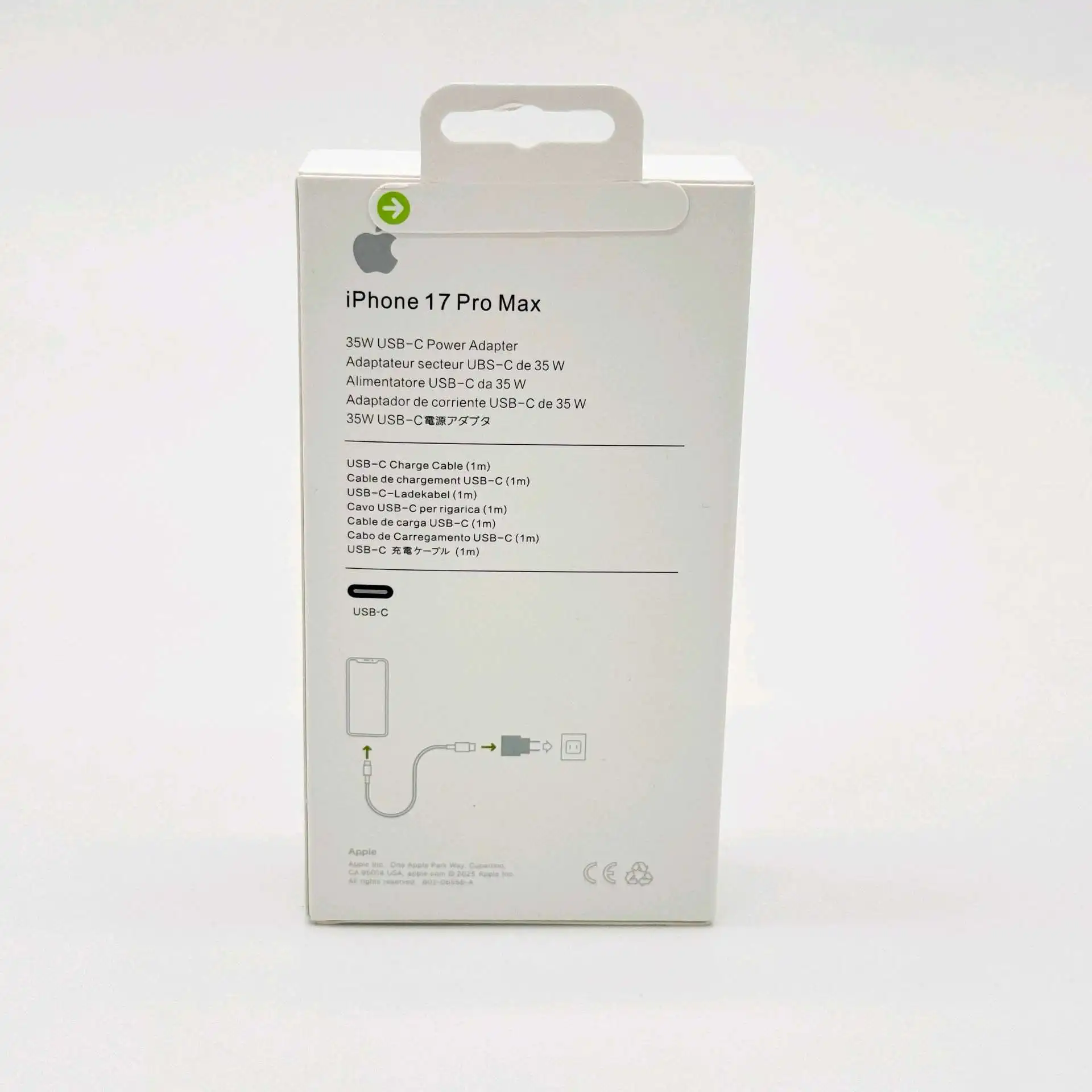 Power Adapter+cable Apple phone 17 35w  