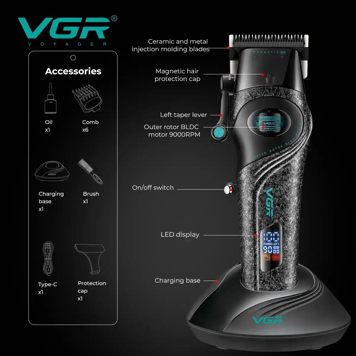 Машинка барои ислоҳи соч ва риш — VGR V-857C 