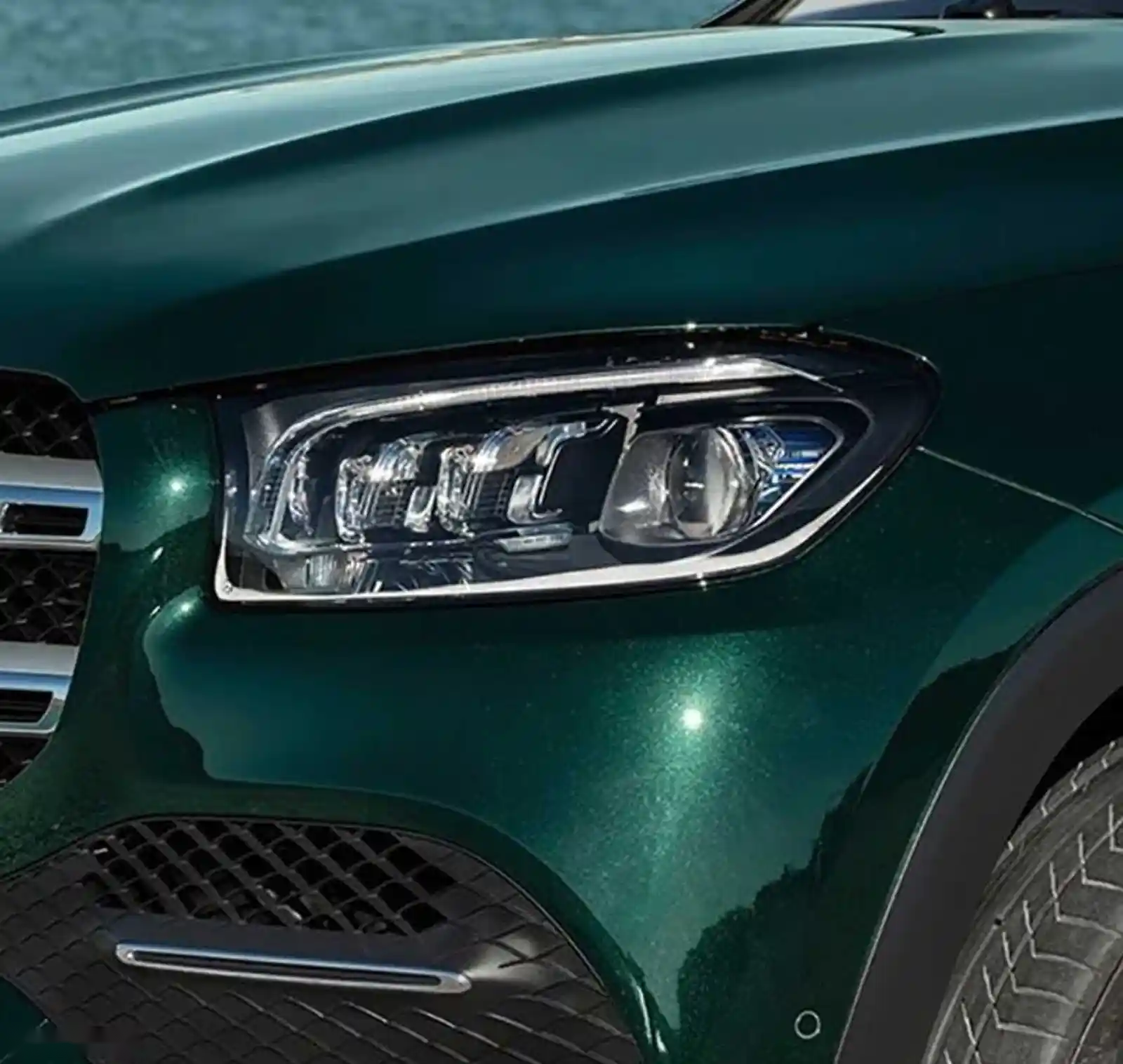 Стекло фары от Mercedes GLS 167 2019-2023 — фото 3