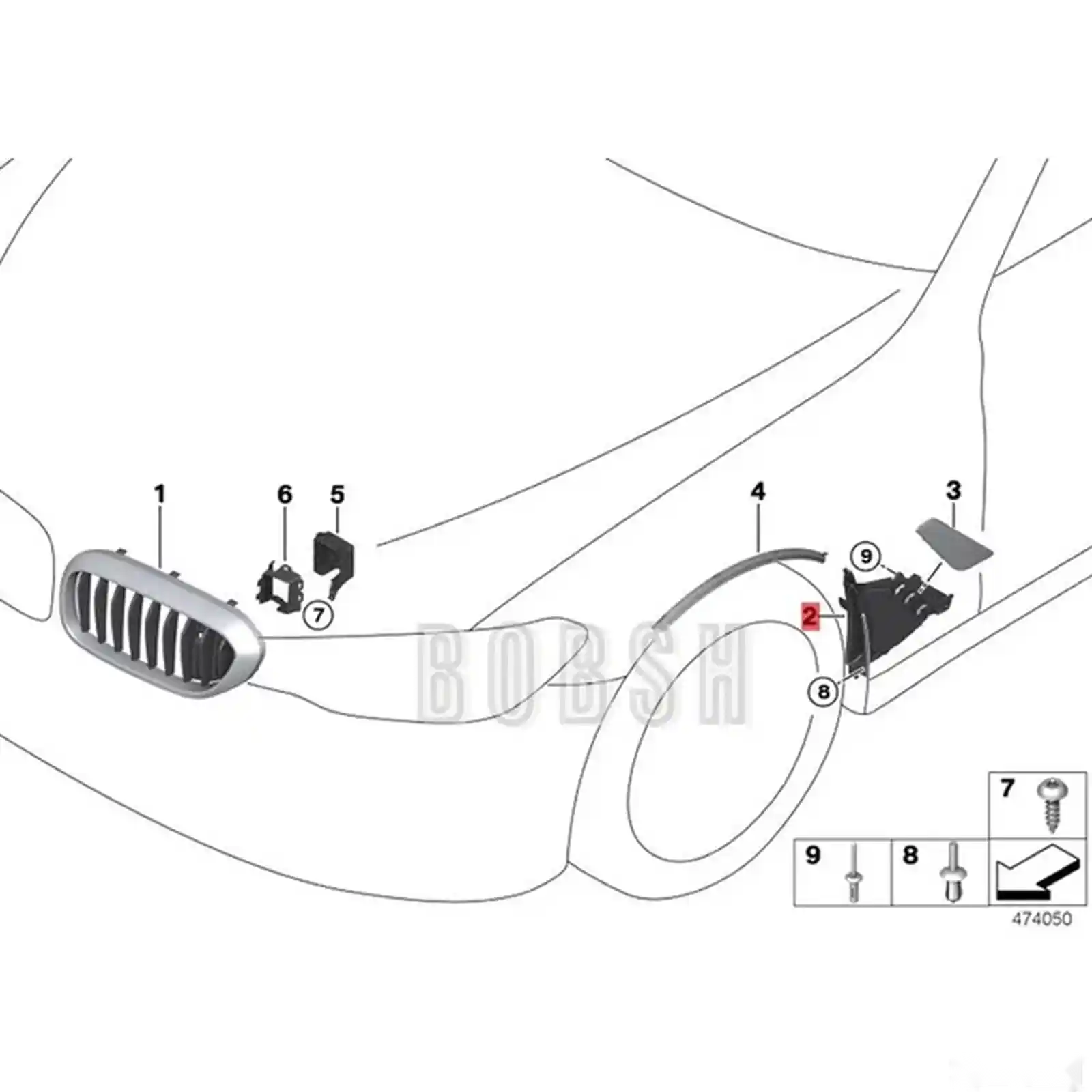Воздуховод крыла BMW G30 — фото 3