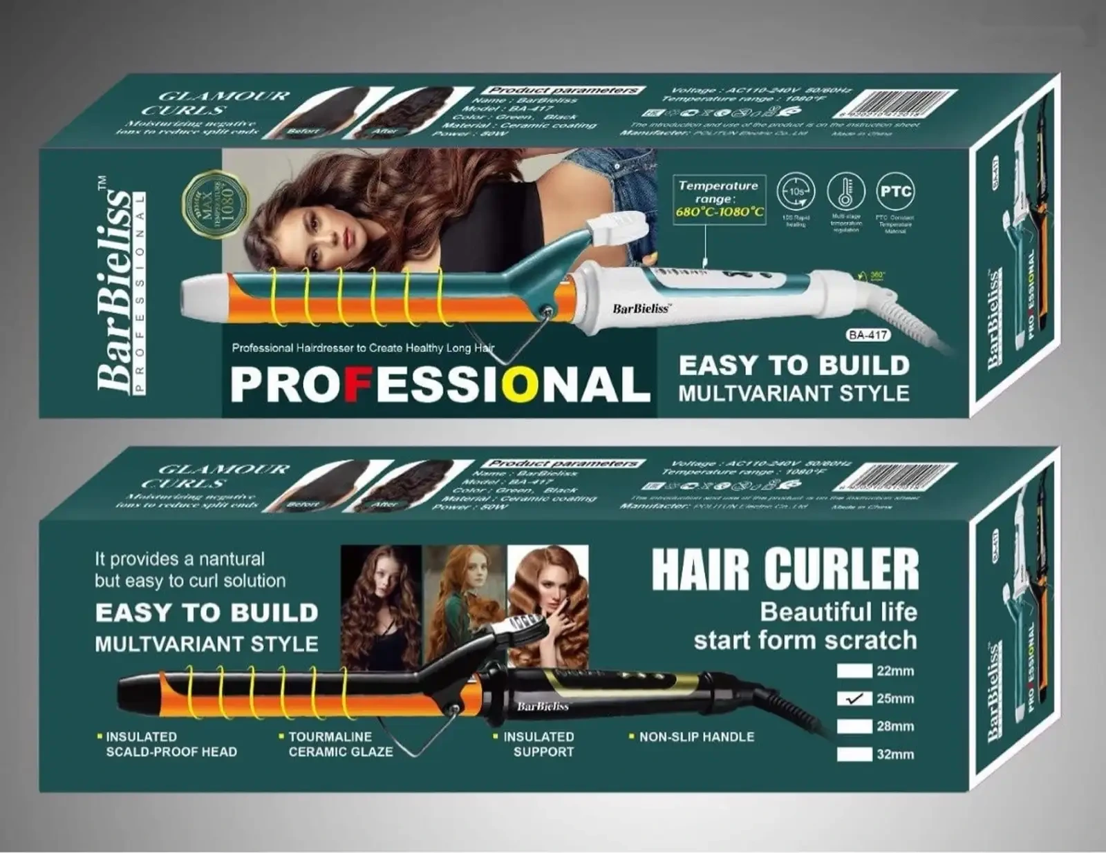 Плойка барои ҷингила кардани соч Hair Curler BarBieliss BA-417 — фото 3