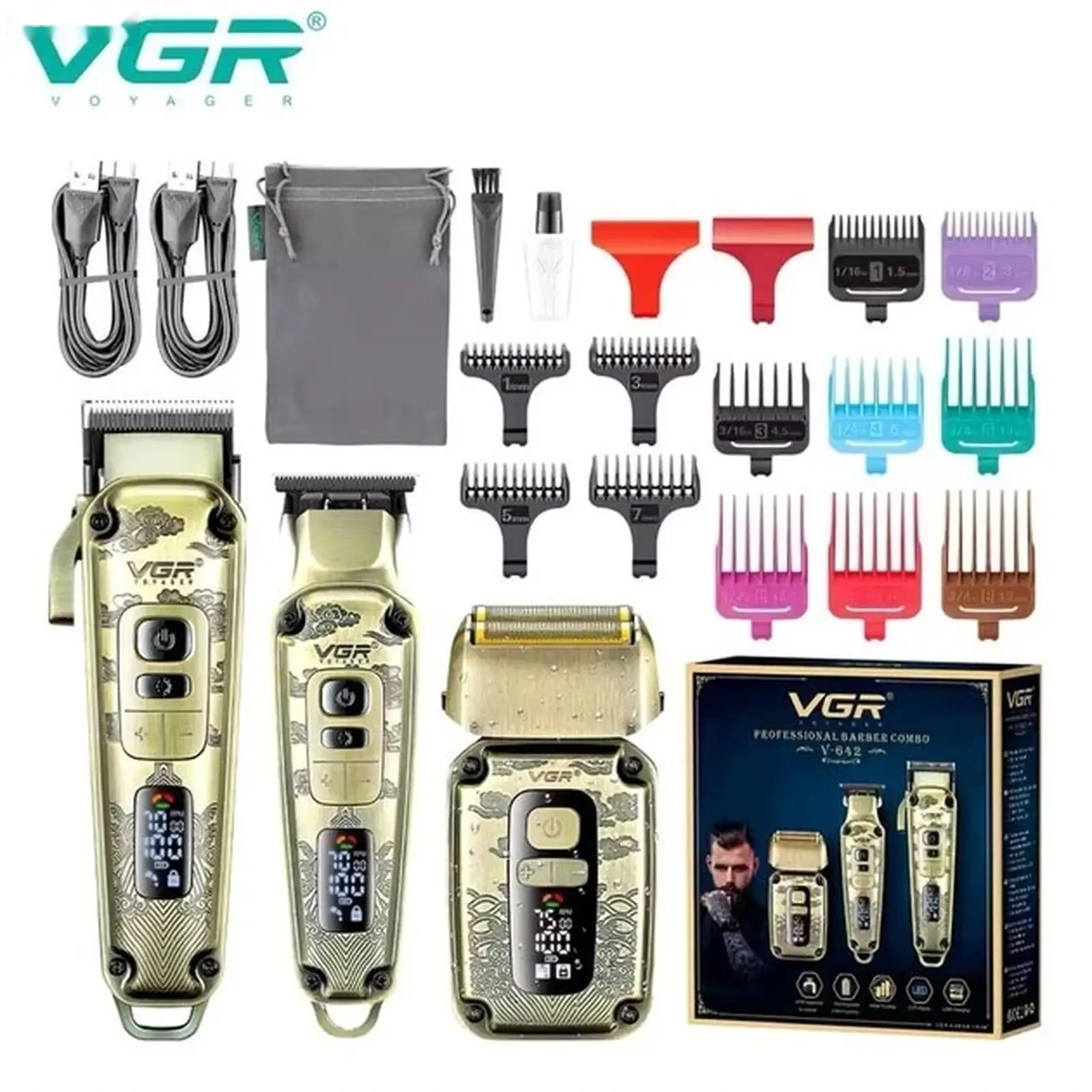 Триммер VGR V-642 Professional Barber Combo — фото 2